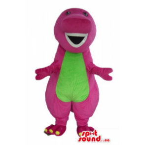 Barney the dinosaur cartoon character Mascot costume fancy dress SpotSound Mascots in Canada US Latin America Sizes L 175 180CM