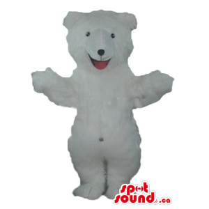 Happy white Teddy Bear...