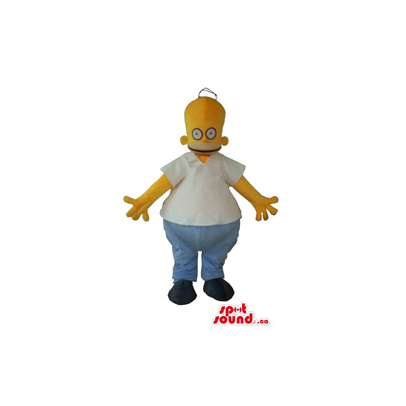 Homer Simpson cartoon character Mascot costume fancy dress - SpotSound  Mascots in Canada / US / Latin America Sizes L (175-180CM)