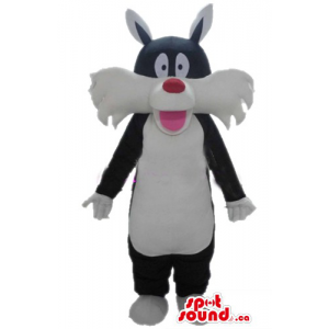 Mascote branco e preto...