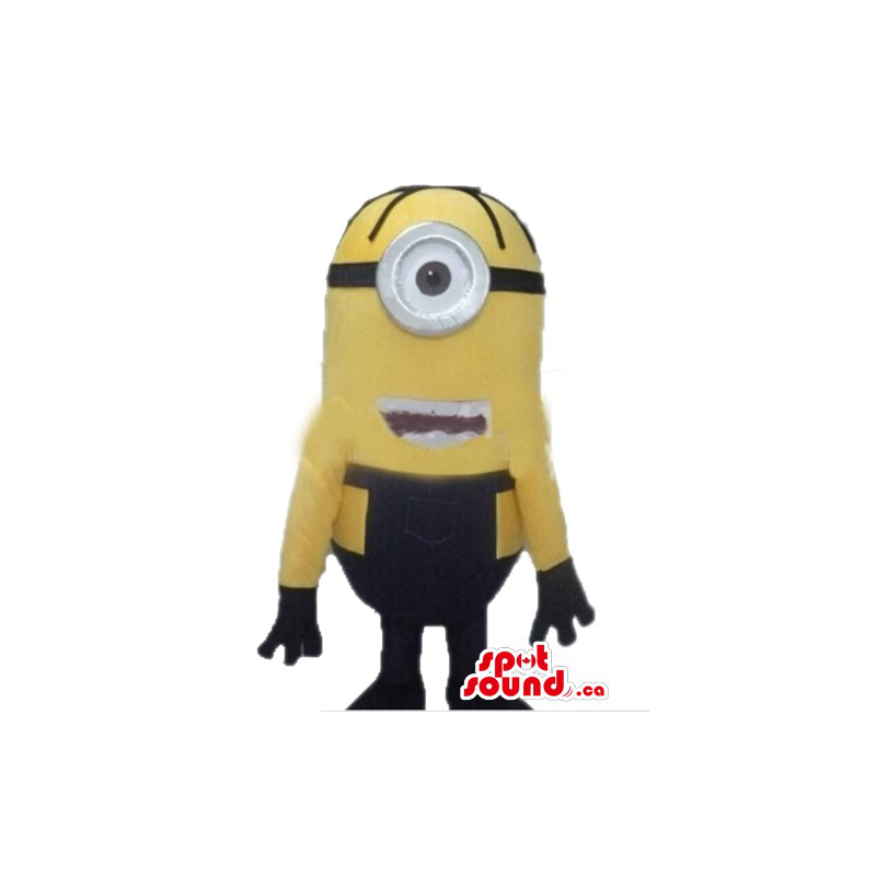 One-eyed Minion in black suit cartoon character Mascot costume - SpotSound  Mascots in Canada / US / Latin America Sizes L (175-180CM)