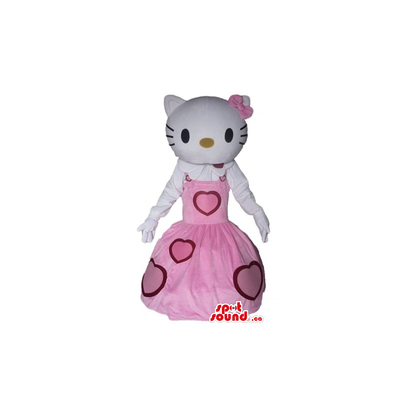 Hello Kitty in pink dress cartoon character Mascot costume - SpotSound  Mascots in Canada / US / Latin America Sizes L (175-180CM)