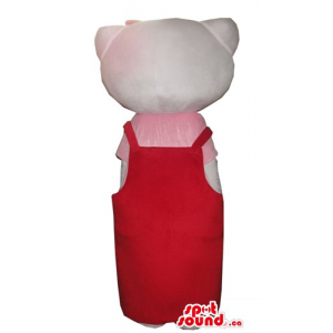 Hello Kitty in a red suite...