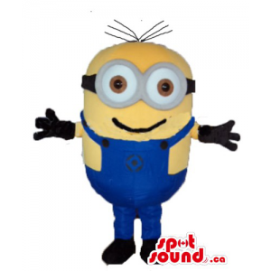 Yellow Minion in blue jean...