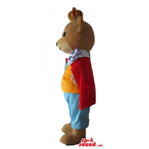The King Teddy Bear Mascot...