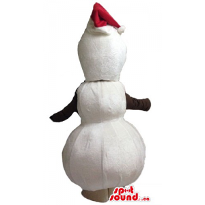 Boneco de neve branco no...