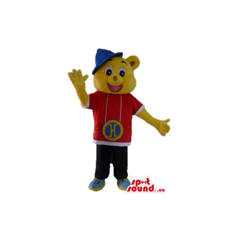 Teddy Bear cartoon character Mascot costume fancy dress - SpotSound Mascots  in Canada / US / Latin America Sizes L (175-180CM)