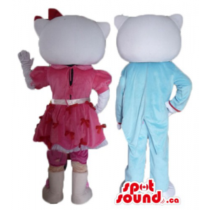 Hello Kitty male and female character Mascot costume fancy dress
