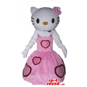 Hello Kitty in pink dress...