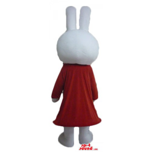 White Rabbit bunny in red...