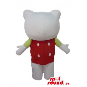 Hello Kitty in red shirt...