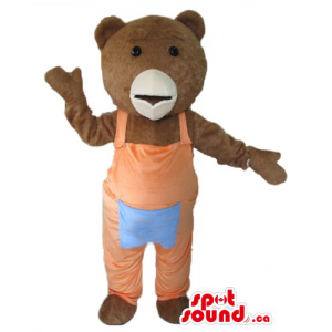 Brown Teddy Bear Mascot...