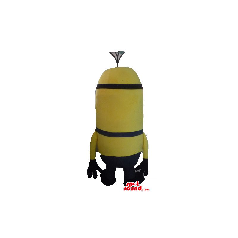 Yellow one-eyed Minion in jean cartoon character Mascot costume - SpotSound  Mascots in Canada / US / Latin America Sizes L (175-180CM)