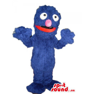 Blue monster Elmo with red...