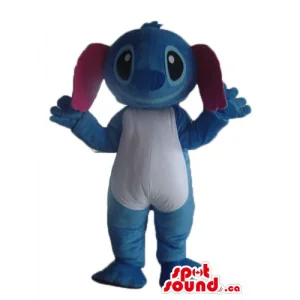 Stitch blue cartoon...