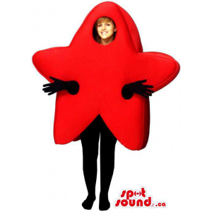 Bright Red Star Customised Mascot Or Adult Disguise