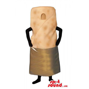 Personalizado And All Brown Peanut Mascote Sem Rosto