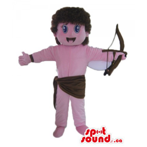 Pink cupid cartoon...