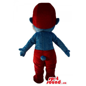 Red hat and trousers smurf...