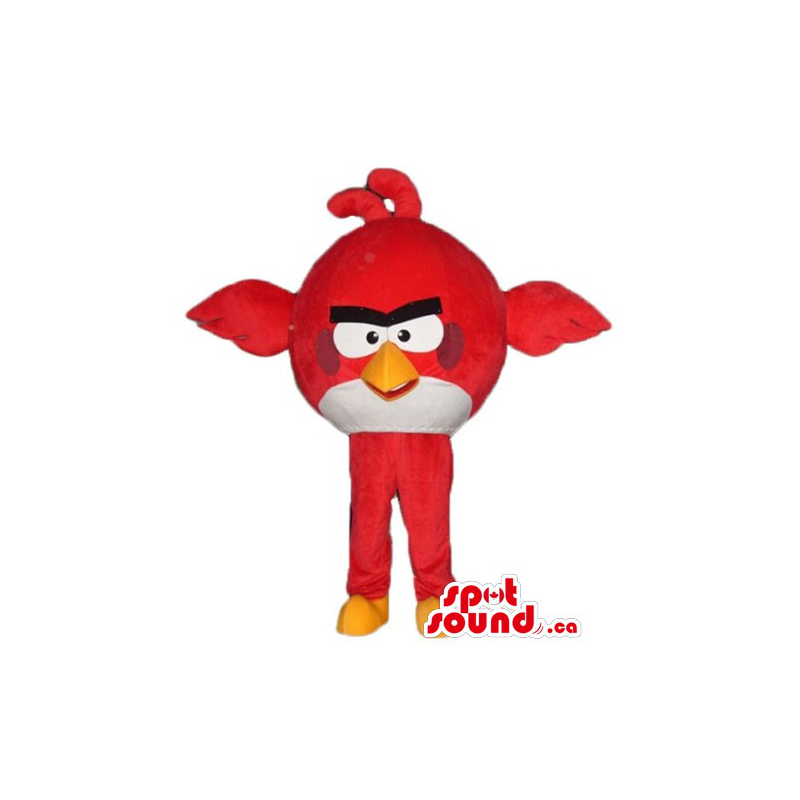 Red round bird cartoon character Mascot costume fancy dress - SpotSound  Mascots in Canada / US / Latin America Sizes L (175-180CM)