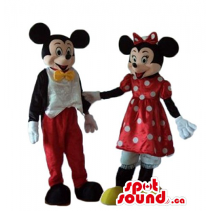 Miney and Mickey Mouse in...