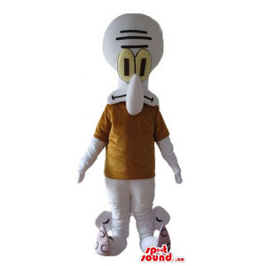 Squidward Tentacles cartoon character Mascot costume fancy dress