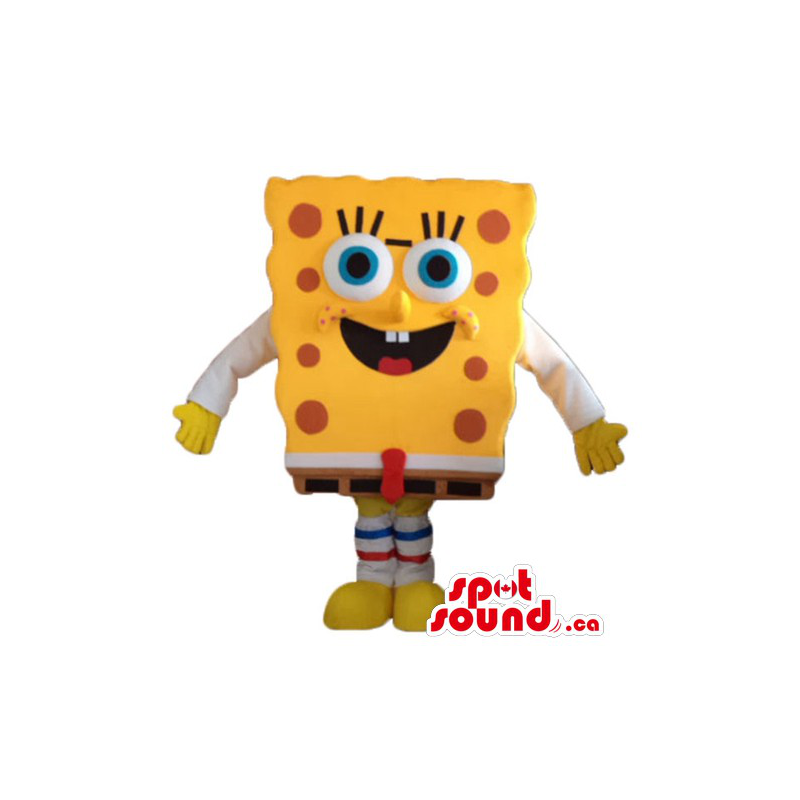 Laranja Sponge Bob personagem de banda desenhada da mascote do traje -  SpotSound Mascotes no Canadá / mascote US / mascote Améri Cortar L  (175-180CM)