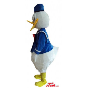 Donald Duck in blue vest...