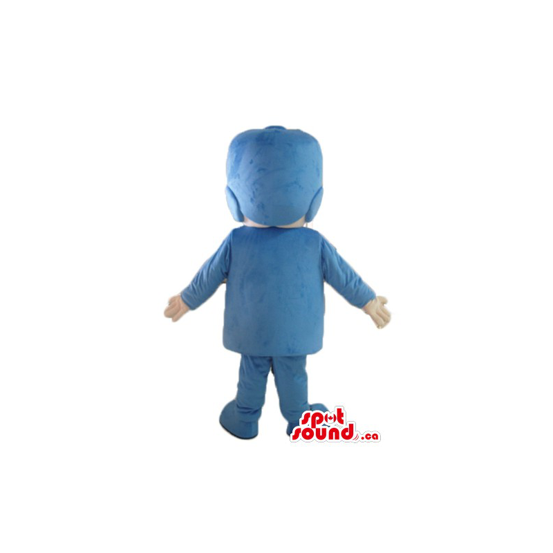 Menino Pocoyo no chapéu azul do traje da mascote do personagem de desenho  animado - SpotSound Mascotes no Canadá / mascote US / Cortar L (175-180CM)