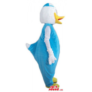 Donald duck in blue suit...