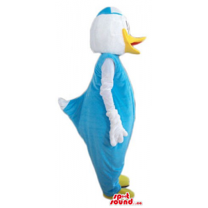 Donald pato en traje azul...