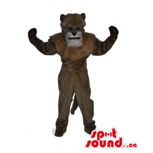 Todos Brown Lion Mascot...