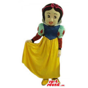 Branca personagem de neve...