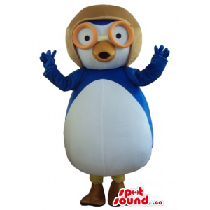 Pororo pingüino azul en el...