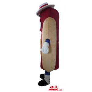 Red hot dog Mascot costume...