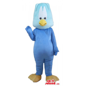 Blue long head Bird Mascot...
