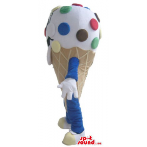 M&M's vanilla corn Ice cream Mascot costume character fancy dress