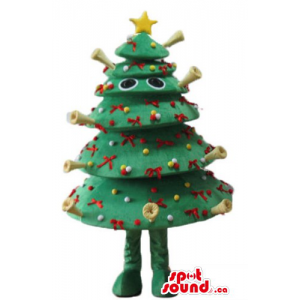 Árbol de navidad con la...