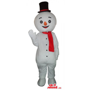 Boneco de neve feliz no...