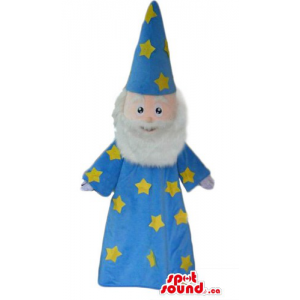 Wizard in blue Sorcerer's...