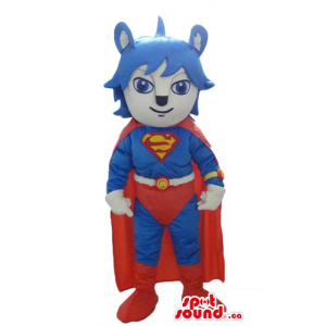 Super-herói no mascote...