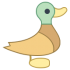 Mascota de patos
