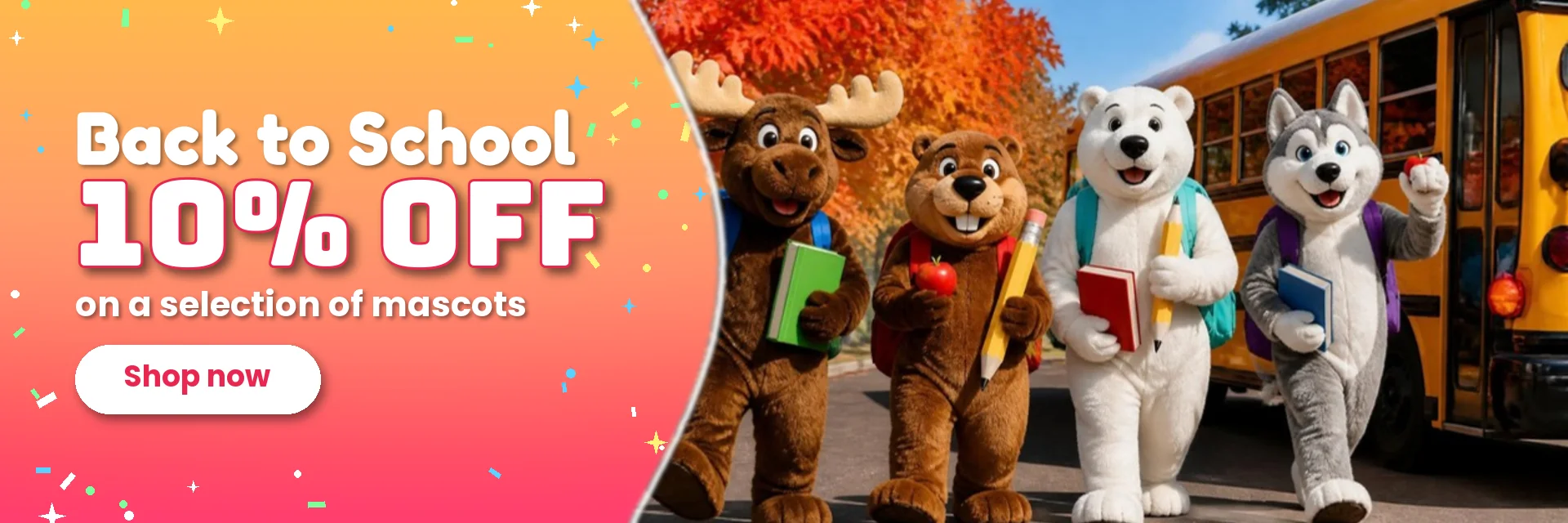 Back to School – -10 % – SPOTSOUND.CA - Mascots