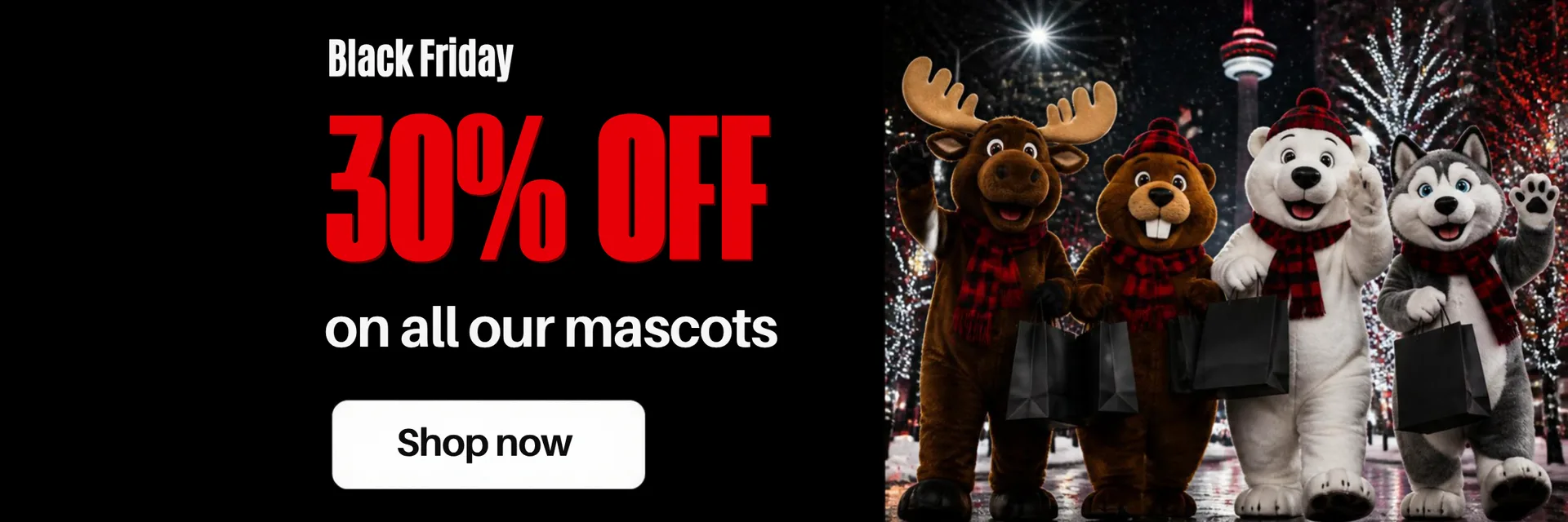 Black Friday – -30 % – SPOTSOUND.CA - Mascots