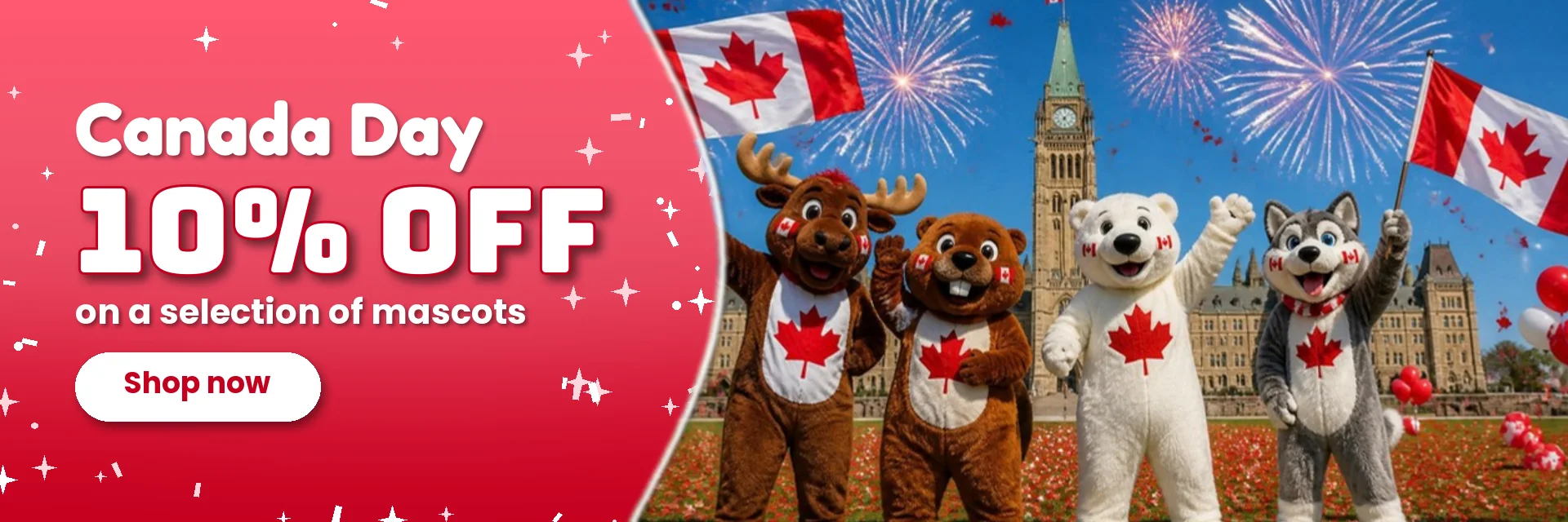 Canada Day – -10 % – SPOTSOUND.CA - Mascots