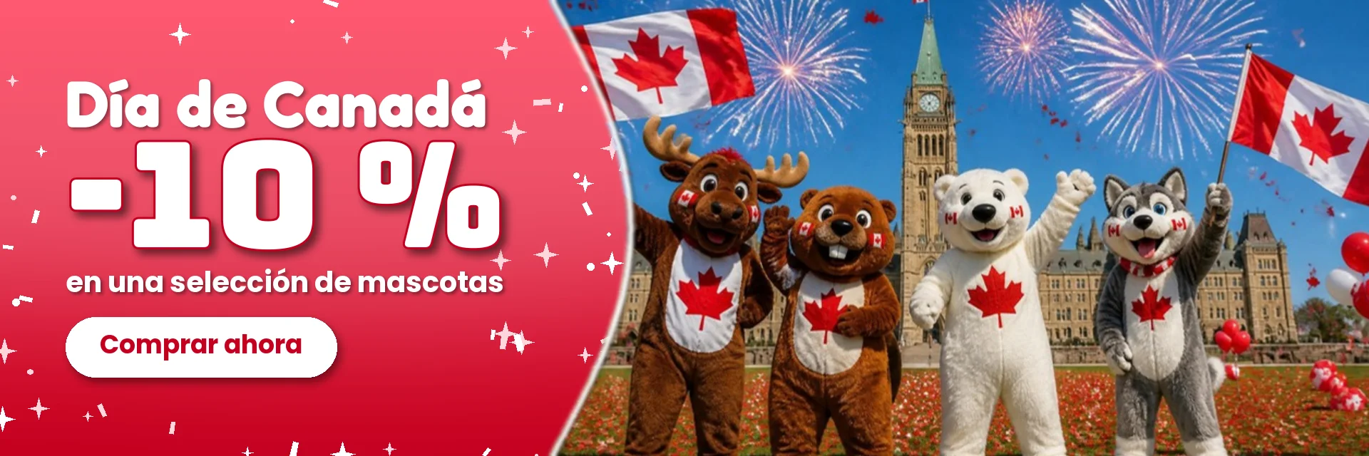 Día de Canadá – -10 % – SPOTSOUND.CA - Mascots