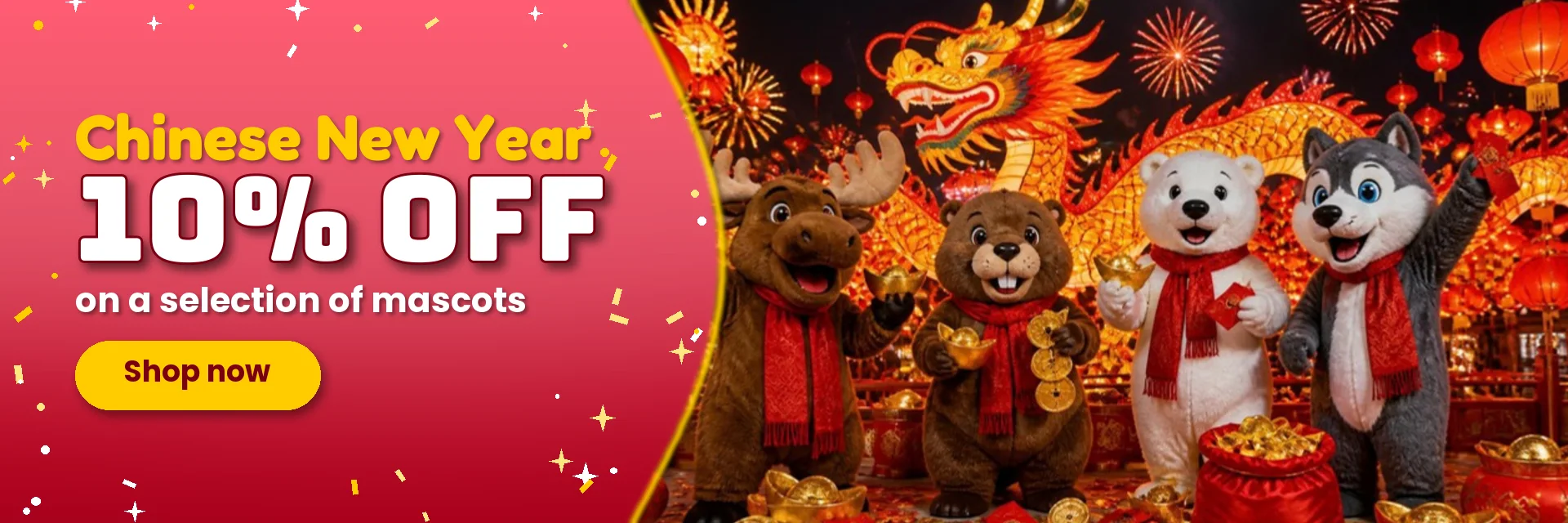 Chinese New Year – -10 % – SPOTSOUND.CA - Mascots