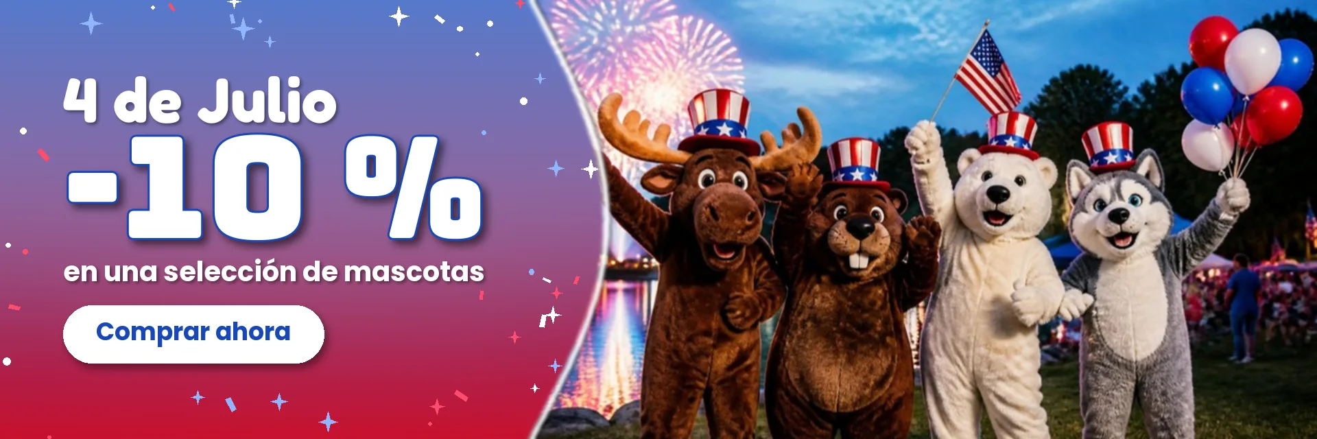 4 de Julio – -10 % – SPOTSOUND.CA - Mascots