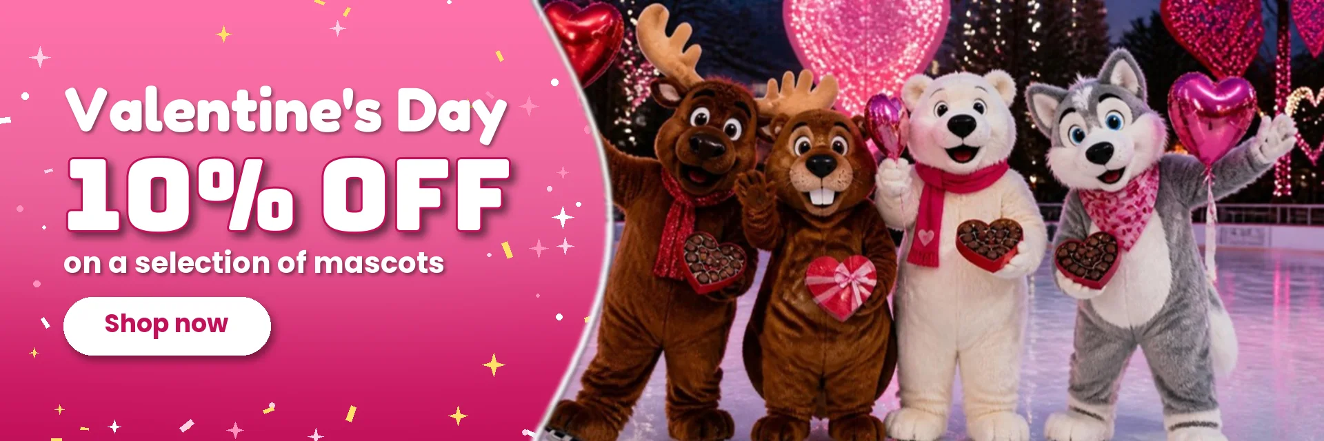 Valentine's Day – -10 % – SPOTSOUND.CA - Mascots