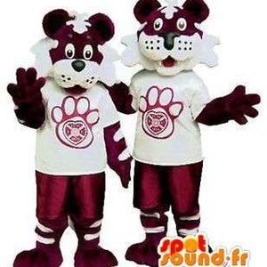 Mascotte du jour chez SPOTSOUND: Mascottes de tigre mauve et blanc. Pack de 2 . Découvrez les mascottes @spotsound_mascots #mascotte #mascottes #marketing #costume #spotsound #personalisé #streetmarketing #guerillamarketing #publicité . Lien: https://www.spotsound.fr/fr/4850-mascottes-de-tigre-mauve-et-blanc-pack-de-2.html